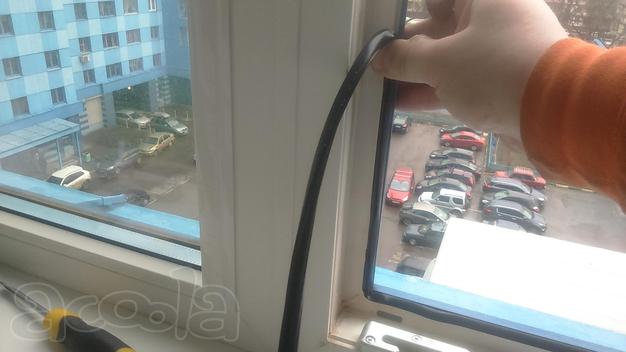 Замена резинки на створке